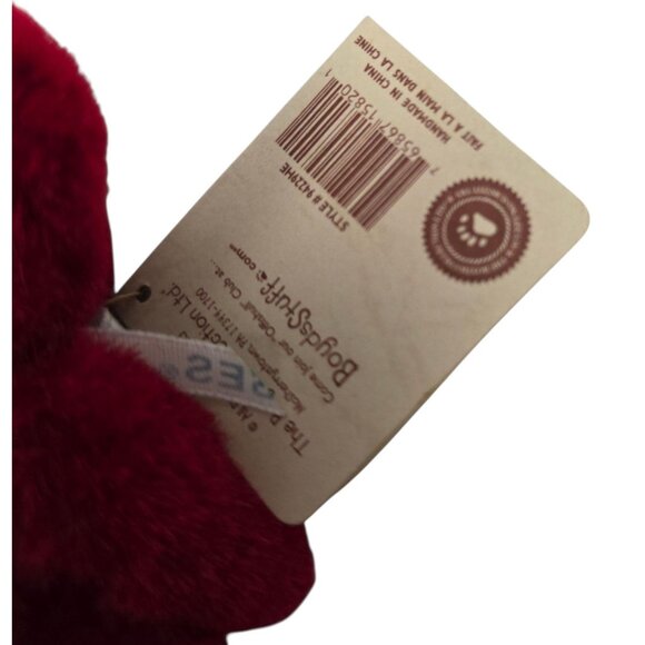 Boyds Bears Hershey Mini Valentine Bear Head Bean Collection Plush Ornament 4" - Picture 7 of 9